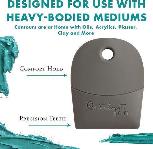 Princeton Catalyst Tools, Art Supplies for Texturizing and Moving Paint, Contour- Taupe in Saudi Arabia