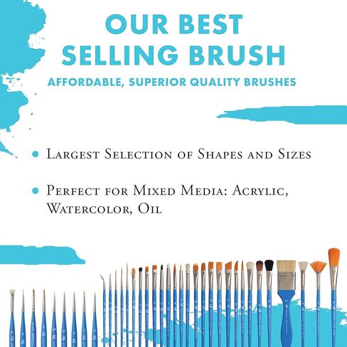 Princeton Select Artiste, Series 3750, Paint Brush for Acrylic, Watercolor and Oil, Short Liner, 18/0 in Saudi Arabia