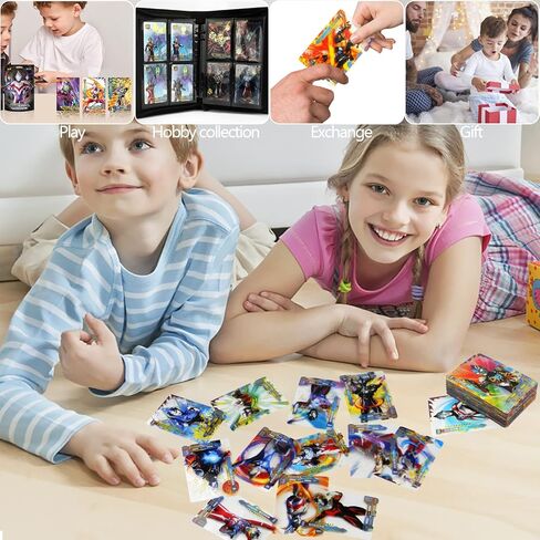 100 قطعة من بطاقات الترا هيرو بطاقات الترامان من الرقائق المعدنية تي سي جي، مجموعة متنوعة نادرة للغاية، بطاقات لامعة مشتركة in Kuwait