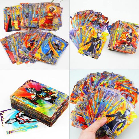 100 قطعة من بطاقات الترا هيرو بطاقات الترامان من الرقائق المعدنية تي سي جي، مجموعة متنوعة نادرة للغاية، بطاقات لامعة مشتركة in Kuwait