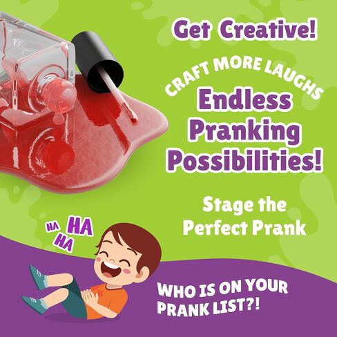 مجموعة WatchMePrank لطلاء الأظافر | طلاء أظافر مزيف أصلي انسكب |مقالب للأطفال | مقالب الكبار | صندوق هدايا مزحة | مناسب للأعمار من 6 إلى 96 | ألعاب مزحة DIY | انسكاب مسحوق مصنوع في الولايات المتحدة الأمريكية in Kuwait