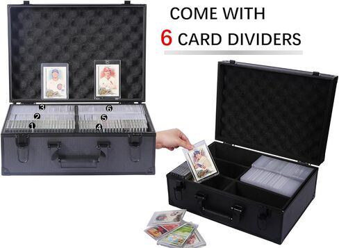 حقيبة تخزين Venssu Top Loader، حامل بطاقات مغناطيسية، يناسب 360 3 × 4 بوصات أو 88 حامل بطاقات تجارية مغناطيسية 35PT بلمسة واحدة in Kuwait