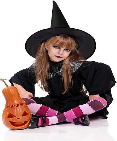 قبعة ساحرة للهالوين، قبعات ساحرة معلقة لتزيين حفلات الهالوين، قبعات ساحرة عائمة لحفلات الهالوين، لوازم تزيين الفناء (8 قطع) in Kuwait