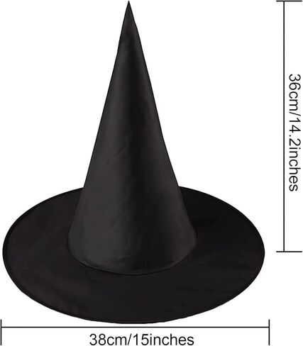 قبعة ساحرة للهالوين، قبعات ساحرة معلقة لتزيين حفلات الهالوين، قبعات ساحرة عائمة لحفلات الهالوين، لوازم تزيين الفناء (8 قطع) in Kuwait