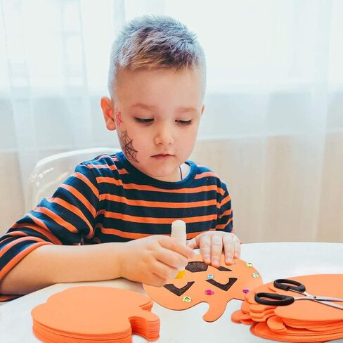 16 مجموعة هالوين رغوة اليقطين مجموعات الحرفية رغوة اليقطين ملصقات هالوين للأطفال الحرف هالوين الديكور in Kuwait