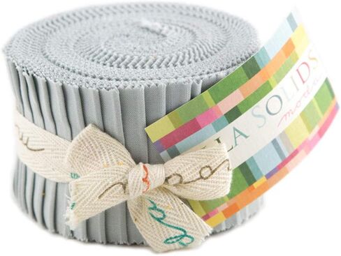 Bella Solids Zen Grey Jr Jelly Roll (9900JJR 185) by Moda House Designer for Moda in Saudi Arabia