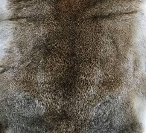 2pcs Natural Tanned Rabbit Fur Hide (10" by 12" Rabbit Pelt with Sewing Quality Leather) in Saudi Arabia