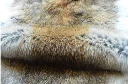 2pcs Natural Tanned Rabbit Fur Hide (10" by 12" Rabbit Pelt with Sewing Quality Leather) in Saudi Arabia