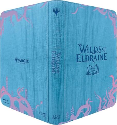 Ultra Pro - Wilds of Eldraine Premium 9-Pocket Zippered PRO-Binder fae-inspired Design on Wood Grain Leatherette Cover, Stores & Protects 360 Standard Size Cards In Side Loading Pockets, For MTG Cards in Saudi Arabia