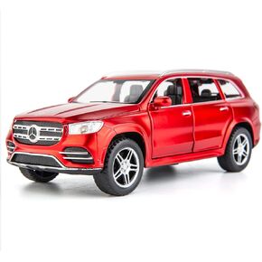 بيد تاكت متوافقة مع سيارة بنز GLS580 بمقياس 1:32، لعبة سيارة لعبة من خليط معدني من الزنك مع صوت وضوء للاطفال الاولاد والبنات باللون الاحمر in Kuwait