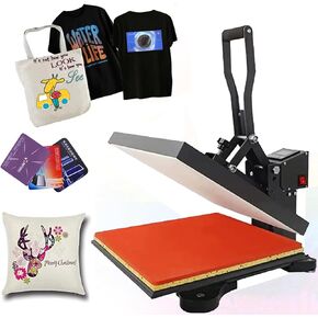 آلة ضغط حراري معدنية مقاس 15 × 15 بوصة، طلاء تفلون، تصميم الدرج، آلة نقل رقمية بالتسامي، ضغط قابل للتعديل، DIY، للقمصان، أكياس الوسائد، الوسائد، أكياس القماش، اللافتات، إلخ. in Kuwait