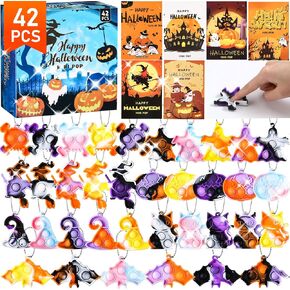لعبة تململ البوب ​​الصغيرة للهالوين، مستلزمات حفلات الهالوين الصغيرة، مجموعة ألعاب سلسلة مفاتيح بوب صغيرة، أكياس علاج، هدايا لتخفيف التوتر، 42 قطعة in Kuwait