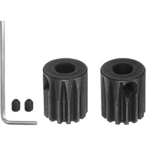 HARFINGTON 32P Hardened Pinion Motor Gear Set 2pcs 13T 14T Fit 5mm RC Motor Shaft 0.8 Metric Pitch 32 Pitch Gears for RC Car, with Hex Key