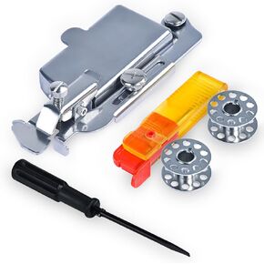 Buddy Sew Magnetic Seam Guide, 5 in 1 Universal Sewing Machine Accessories with 2 Bobbins, Trong Magnet Setting Track fit Christmas/Thanksgiving Gift for Mom in Saudi Arabia