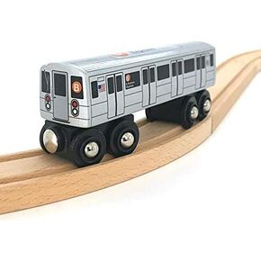 قطار مترو أنفاق خشبي إم بي 01-110B مدينة نيويورك إم تي إيه السادسة اكسبريس برونيكس إلى بريتون بيتش R68 in Kuwait