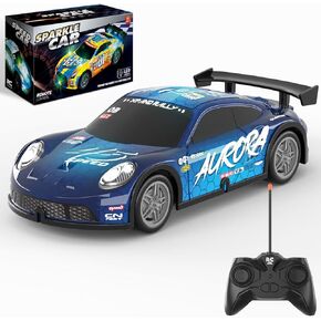 سيارة تحكم عن بعد، ألعاب سيارات سباق مضيئة بمقياس 1/22، سيارة RC للأطفال مع أضواء LED رائعة، ألعاب سيارات هواية RC هدايا عيد ميلاد لعمر 3 4 5 6 7 8 سنوات للأولاد والبنات in Kuwait