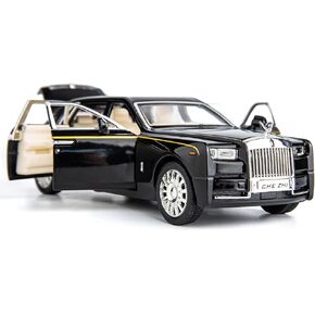 BDTCTK 1/32 Rolls-Royce Phantom Model Car,Zinc Alloy Pull Back Toy car with Sound and Light for Kids Boy Girl Gift(Black)