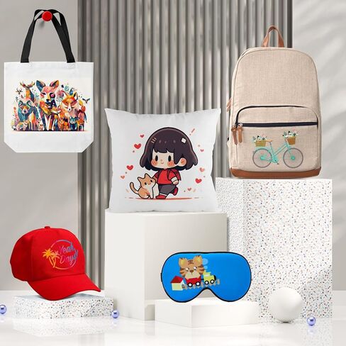 فيلم نقل DTF - فيلم DTF من الفينيل الرئيسي للتسامي، 30 قطعة من ورق نقل DTF مع مسحوق DTF، مناسب لطابعات التسامي أو DTF، لجميع القمصان والأقمشة in Kuwait