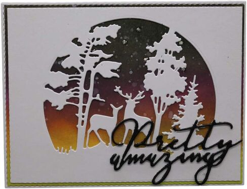 قوالب قطع YuYww، تصميم غزال الغابة، قوالب قطع منقوشة، أداة استنسل قالب بطاقة صنع ألبوم القصاصات، حرفة البطاقات الورقية، معدنية in Kuwait