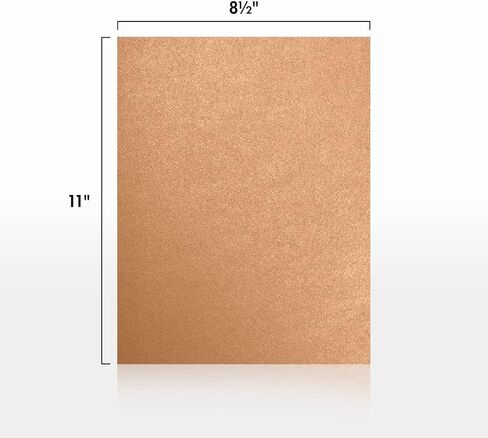 LUXPaper 8.5" x 11" Cardstock | Letter Size | Copper Metallic | 105lb. Cover (192lb. Text) | 50 Qty in Saudi Arabia