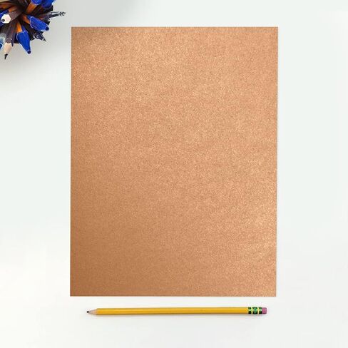 LUXPaper 8.5" x 11" Cardstock | Letter Size | Copper Metallic | 105lb. Cover (192lb. Text) | 50 Qty in Saudi Arabia