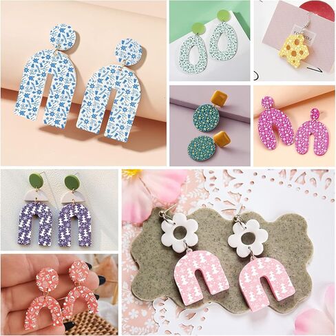 MEMOVAN Christmas Silk Screen for Polymer Clay 3Pcs Reusable Christmas Silk Screen Stencils for Polymer Clay Cutters Printing on Clay Kit for Jewelry Making Christmas Earring Decoration in Kuwait