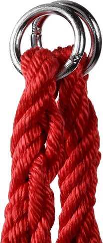 Gorilla Playsets 04-0029-BK/R Extra Large Orbit Swing, Red Netting, Black Nylon Ropes, Weight Capacity - 220 lbs in Kuwait