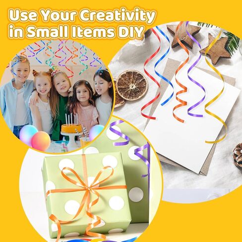 24 لفة من شريط البالونات من لاكنني، ألوان متنوعة للحرف اليدوية، وأعياد الميلاد، وعيد الحب، وحفلات الزفاف، وديكورات الحفلات، 3/16 بوصة in Kuwait