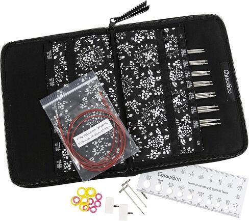 ChiaoGoo Twist Stainless Steel Interchangeable Set, 4-inch (10cm) Complete (7400-C) in Kuwait