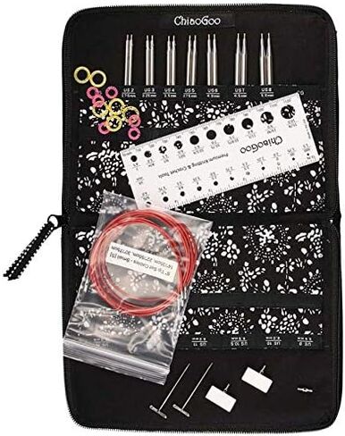 ChiaoGoo Twist Stainless Steel Interchangeable Set, 4-inch (10cm) Complete (7400-C) in Kuwait