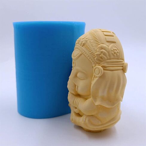3D Buddha Design Candle Molds Soap 3D Silicone Buddha Mold for Candle Wax Aroma Gypsum Resin Decorating Crafts Making in Saudi Arabia