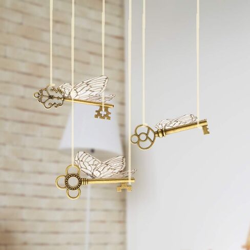 مجموعة مختلطة من LURLIN مكونة من 30 مفتاحًا هيكليًا كبيرًا مع طراز عتيق من النحاس البرونزي ومفاتيح القراصنة على شكل قلعة زنزانة لحفلات أعياد الميلاد، وهدايا ألعاب الكنز الصغيرة، موضوع العصور الوسطى في العصور الوسطى in Kuwait