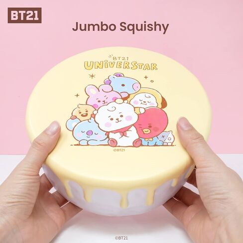 Hamee BT21 Baby Series لعبة إسفنجية للكيك المزجج بطيئة الارتفاع [حجم كبير] [رائحة الخبز الحلو] [أعياد الميلاد/عيد الميلاد [ألعاب تخفيف التوتر] in Kuwait