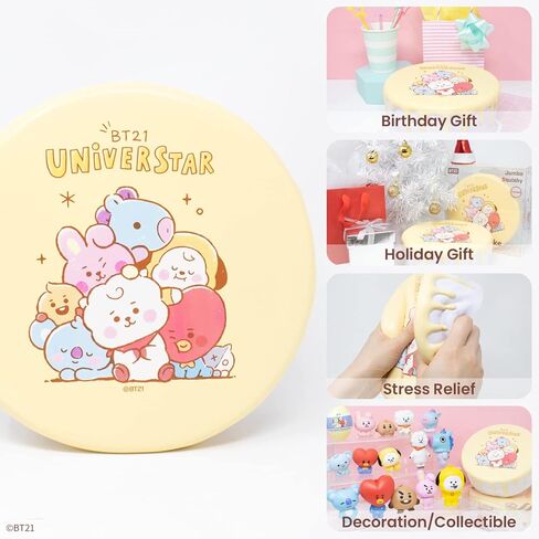 Hamee BT21 Baby Series لعبة إسفنجية للكيك المزجج بطيئة الارتفاع [حجم كبير] [رائحة الخبز الحلو] [أعياد الميلاد/عيد الميلاد [ألعاب تخفيف التوتر] in Kuwait