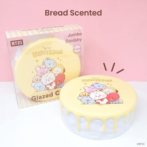Hamee BT21 Baby Series لعبة إسفنجية للكيك المزجج بطيئة الارتفاع [حجم كبير] [رائحة الخبز الحلو] [أعياد الميلاد/عيد الميلاد [ألعاب تخفيف التوتر] in Kuwait