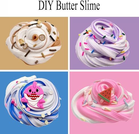 Butter Slime 7pack Party Favors, Soft and Non-Sticky, Birthday Gifts for Girl Boys, Stress Relief Slime Toy in Kuwait