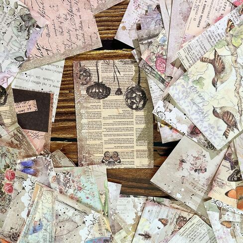 200 ورقة من ورق سجل القصاصات، حزمة لوازم سجل القصاصات الجمالية العتيقة، مجموعة أدوات سجل القصاصات الورقية لمستلزمات سجل القصاصات الورقية لمجلات الرصاص والمجلة غير المرغوب فيها in Kuwait