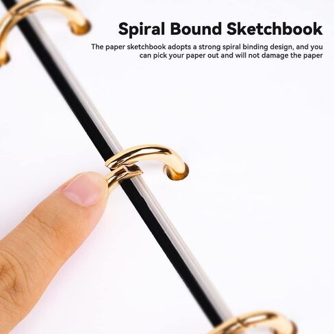 كراسة رسم للفنان بول روبنز، كراسة رسم ممتازة للرسم الحلزوني، 11.69 * 8.27 بوصة 180 جرامًا للمتر المربع 40 ورقة، كراسة رسم بغلاف مقوى للوسائط المختلطة للفنانين والهواة in Kuwait