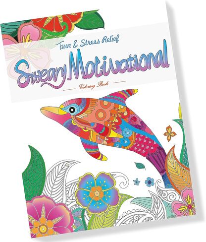 كتب تلوين للكبار تحفيزية من Elfew للنساء، كتاب تلوين مضحك للبالغين مع اقتباسات تحفيزية، تخفيف التوتر والقلق لدى البالغين والاسترخاء، هدية ملهمة للنساء والبالغين والمراهقين in Kuwait