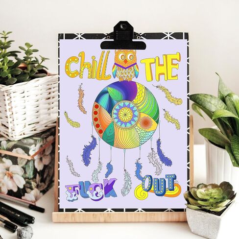 كتب تلوين للكبار تحفيزية من Elfew للنساء، كتاب تلوين مضحك للبالغين مع اقتباسات تحفيزية، تخفيف التوتر والقلق لدى البالغين والاسترخاء، هدية ملهمة للنساء والبالغين والمراهقين in Kuwait