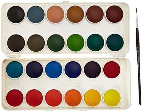مجموعة الوان مائية شفافة من جرامباخر، 12 لون وفرشاة in Kuwait