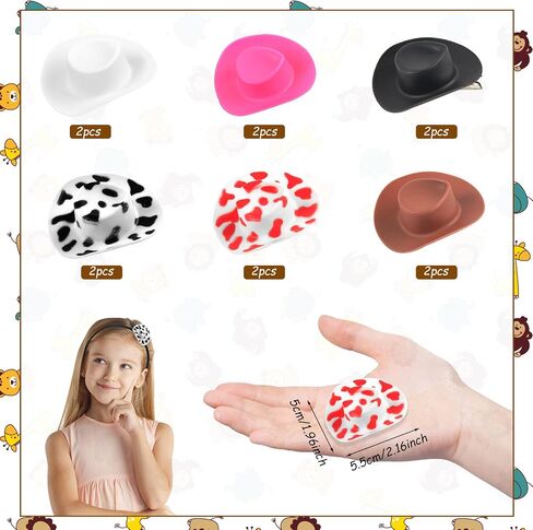 12 Pcs Mini Top Hat Hair Clips Felt Tiny Hat Clips Mini Doll Hats Hair Clips Small Felt Top Hats Mini Formal Hats Hair Clip Mini Party Hats Hair Accessories for Women Girls (Purple, Pink, Yellow) in Kuwait