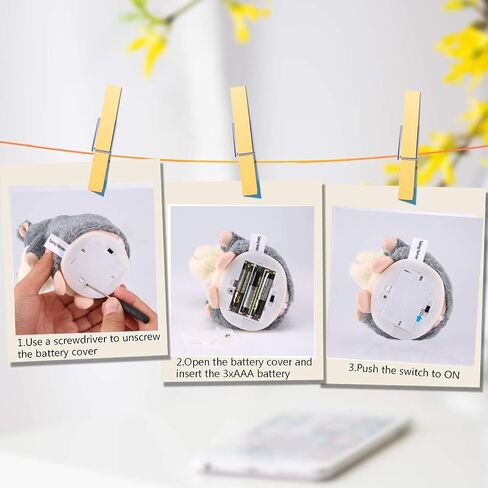 Eocolz Talking Hamster Repeats What You Say Mimicry Pet Plush Buddy Electronic Mouse Interactive Toy Funny Kids Stuffed Toys Children Early Learning for Girl and Boy (Brown) in Kuwait