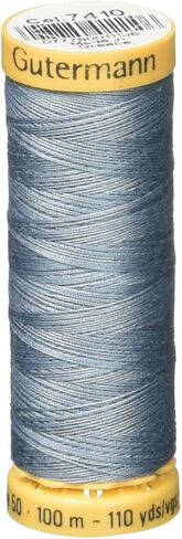 Gutermann 103C-7410 Natural Cotton Thread 110 Yards-Light Slate Blue in Kuwait