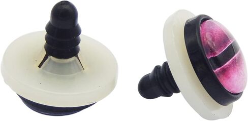 16 زوجًا من عيون السلامة الكبيرة مقاس 14 مم و16 مم من JJGQAZ لعيون الحيوانات المحشوة من أميجورومي وعيون كروشيه مصنوعة يدويًا من الدمى والدب ومستلزمات صناعة الدمى (14 مم) in Kuwait