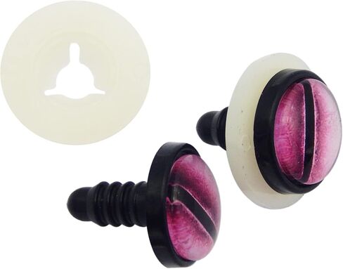 16 زوجًا من عيون السلامة الكبيرة مقاس 14 مم و16 مم من JJGQAZ لعيون الحيوانات المحشوة من أميجورومي وعيون كروشيه مصنوعة يدويًا من الدمى والدب ومستلزمات صناعة الدمى (14 مم) in Kuwait