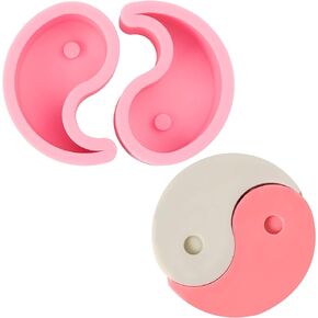 ONNPNN Tai Chi سيليكون العفن، قالب شمعة يين يانغ، قوالب راتنج ايبوكسي رمز تاي تشي، قالب فوندانت، إبداعي يين يانغ صناعة يدوية لتزيين الهدايا in Kuwait