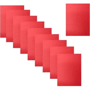 Sowaka 10 Pcs Glitter Cardstock A4 Size Singles Sided Paper for Scrapbooking DIY Art Craft Project Birthday Party Christmas Theme Parties Decoration Baby Shower Cupcake Toppers (Gold)