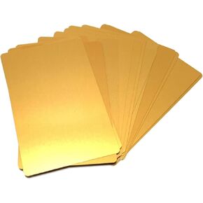 50 Pack Thick Aluminum Business Card Blanks, Metal Plaque Blank 0.5mm Laser Engraving Material, Sublimation, CNC, Base Plate Multipurpose (Green) in Saudi Arabia