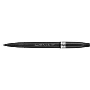 Pentel SESF30 °C AX Extra Fine Brush Tip, Black Pack of 12